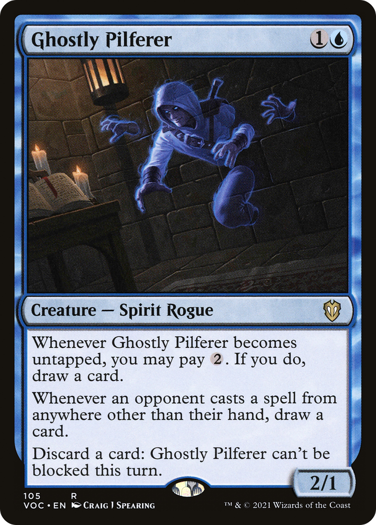 {R} Ghostly Pilferer [Innistrad: Crimson Vow Commander][VOC 105]