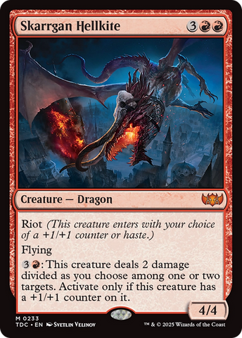 {R} Skarrgan Hellkite [Tarkir: Dragonstorm Commander][TDC 233]