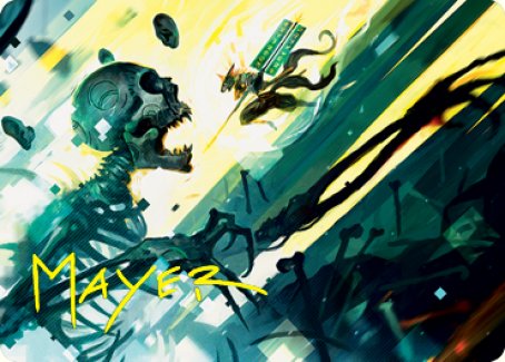 {A} Repel the Vile Art Card (Gold-Stamped Signature) [Kamigawa: Neon Dynasty Art Series][GS ANEO 004]