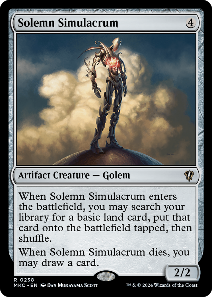 {R} Solemn Simulacrum [Murders at Karlov Manor Commander][MKC 238]