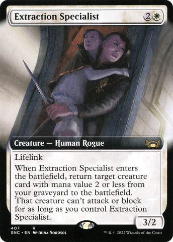 {R} Extraction Specialist (Extended Art) [Streets of New Capenna][SNC 407]
