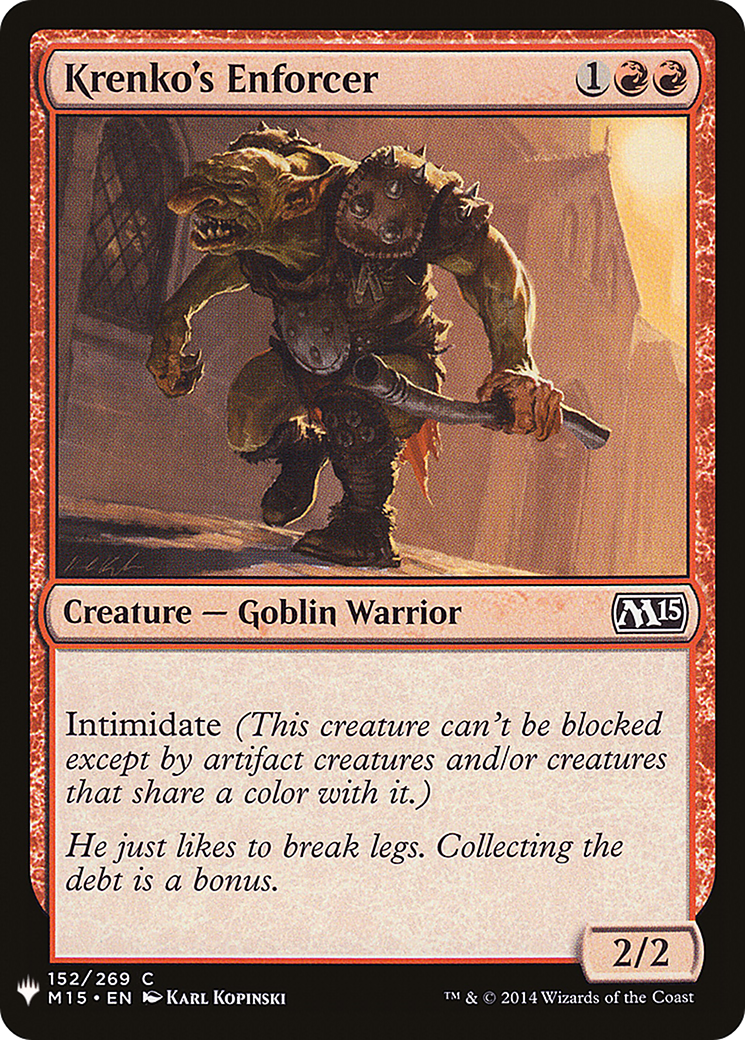{C} Krenko's Enforcer [Mystery Booster][LS M15 152]