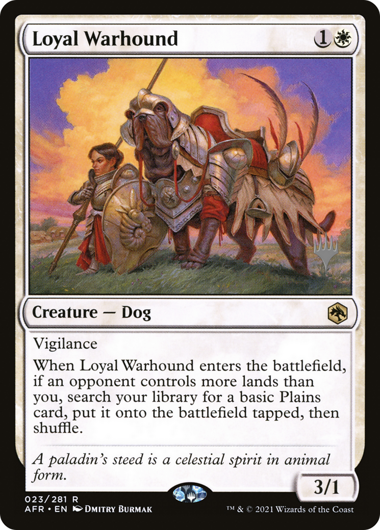{R} Loyal Warhound (Promo Pack) [Dungeons & Dragons: Adventures in the Forgotten Realms Promos][PP AFR 023]