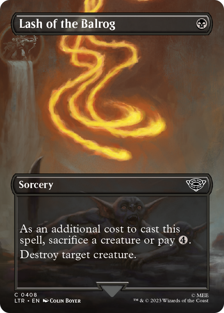 {C} Lash of the Balrog (Borderless Alternate Art) [The Lord of the Rings: Tales of Middle-Earth][LTR 408]