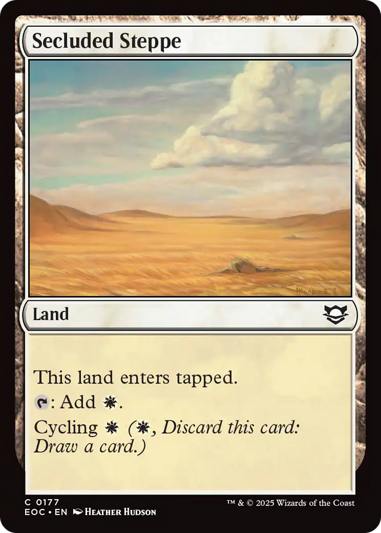 {C} Secluded Steppe [Edge of Eternities Commander][EOC 177]