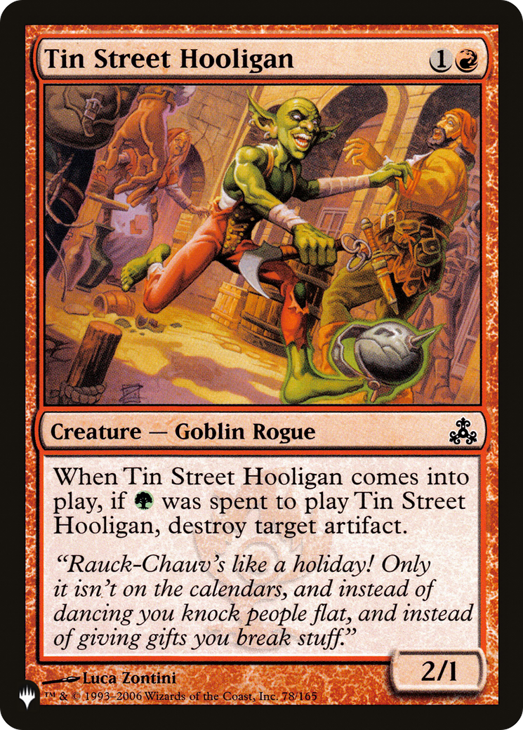 Tin Street Hooligan [LIST 78/165]