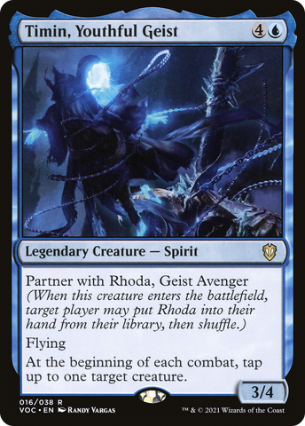 {R} Timin, Youthful Geist [Innistrad: Crimson Vow Commander][VOC 016]