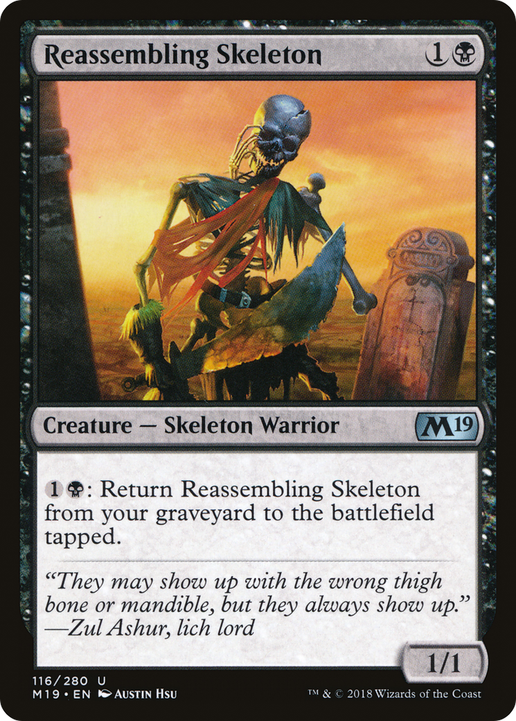 {C} Reassembling Skeleton [Core Set 2019][M19 116]