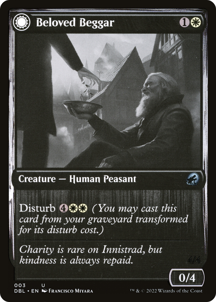 {C} Beloved Beggar // Generous Soul [Innistrad: Double Feature][DBL 003]