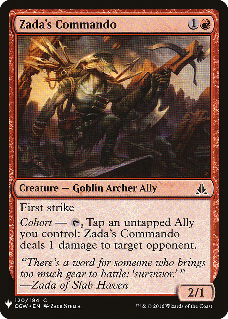 {C} Zada's Commando [Mystery Booster][LS OGW 120] - Misty Mountain Games
