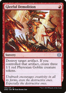 {C} Gleeful Demolition [Phyrexia: All Will Be One][ONE 134]