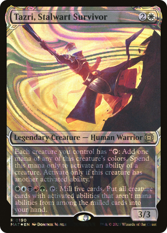 {R} Tazri, Stalwart Survivor (Showcase Halo Foil) [March of the Machine: The Aftermath][MAT 190]