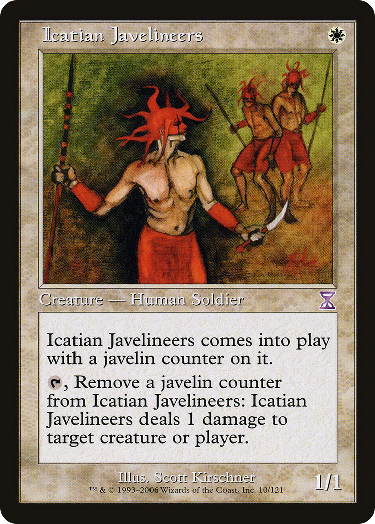 {R} Icatian Javelineers [Time Spiral Timeshifted][TSB 010]
