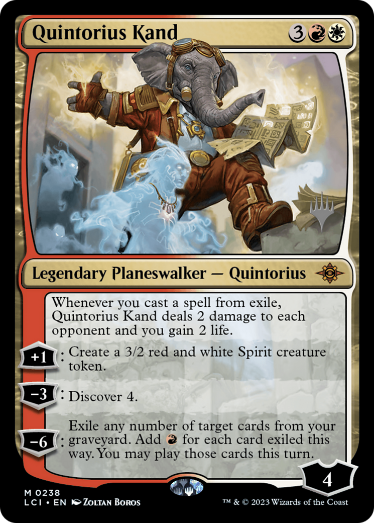 {@R} Quintorius Kand (Promo Pack) [The Lost Caverns of Ixalan Promos][PP LCI 238]