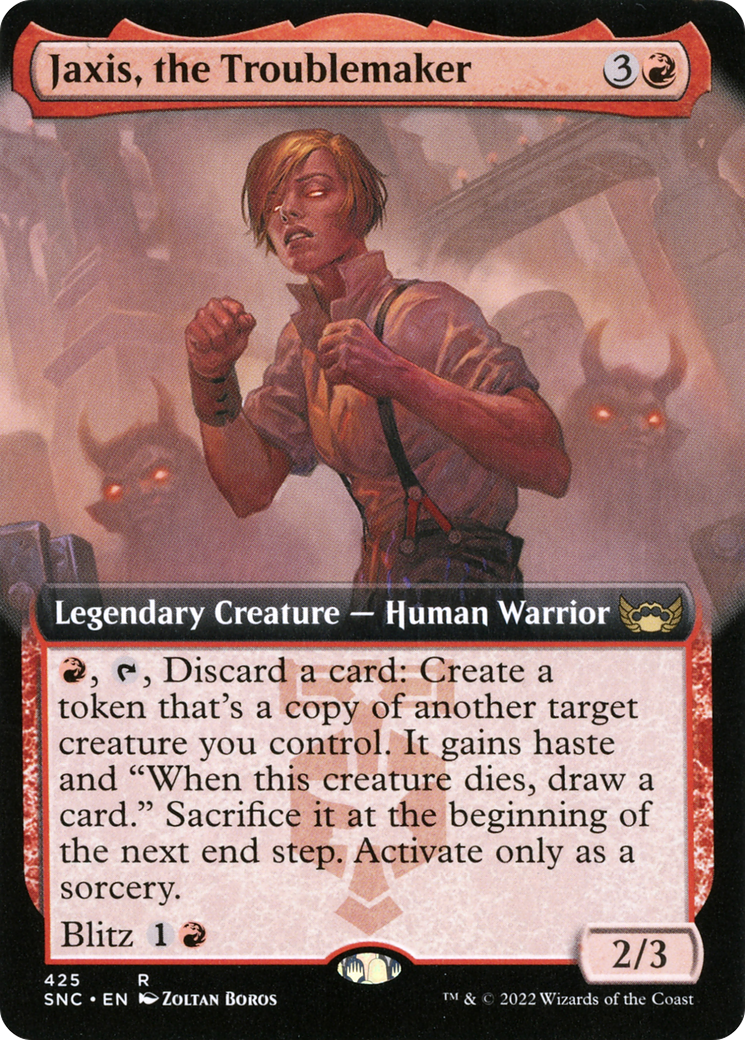 {R} Jaxis, the Troublemaker (Extended Art) [Streets of New Capenna][SNC 425]