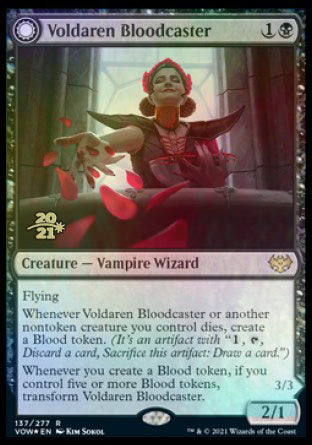 {R} Voldaren Bloodcaster // Bloodbat Summoner [Innistrad: Crimson Vow Prerelease Promos][PR VOW 137]
