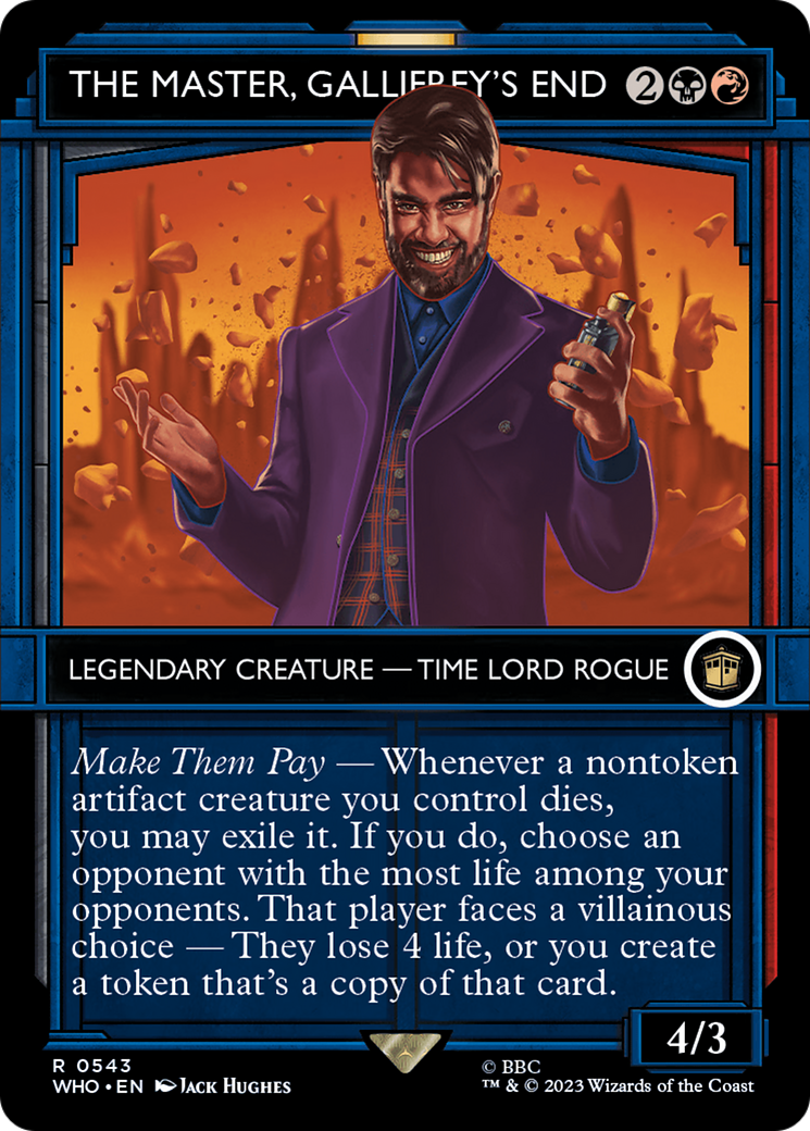 {R} The Master, Gallifrey's End (Showcase) [Doctor Who][WHO 543]
