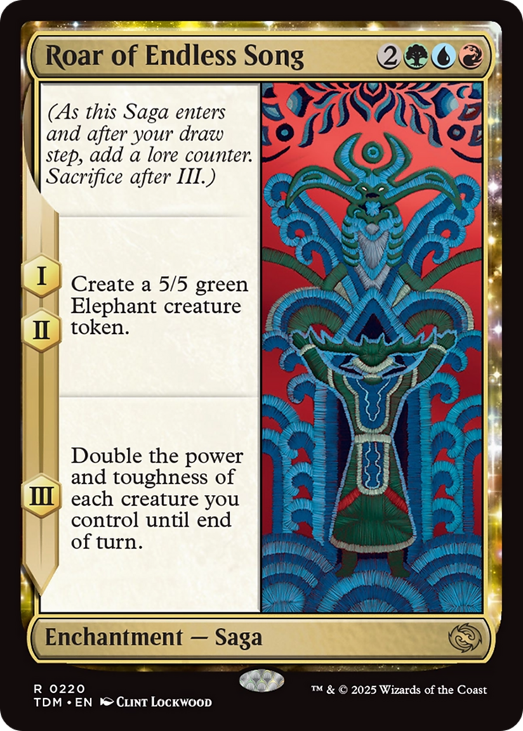 {@R} Roar of Endless Song [Tarkir: Dragonstorm][TDM 220]