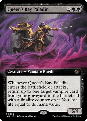 {@R} Queen's Bay Paladin (Extended Art) [The Lost Caverns of Ixalan][LCI 368]