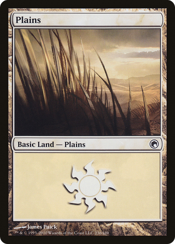 {B}[SOM 230] Plains (230) [Scars of Mirrodin]