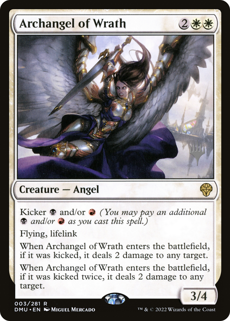 {R} Archangel of Wrath (Promo Pack) [Dominaria United Promos][PP DMU 003]