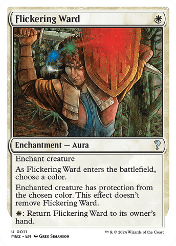 {C} Flickering Ward (White Border) [Mystery Booster 2][MB2 011]