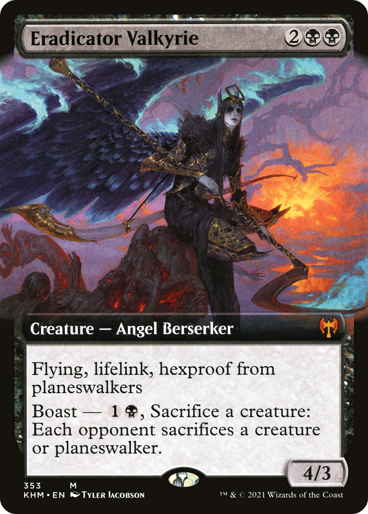 {R} Eradicator Valkyrie (Extended Art) [Kaldheim][KHM 353]