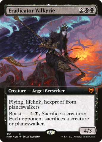 {R} Eradicator Valkyrie (Extended Art) [Kaldheim][KHM 353]