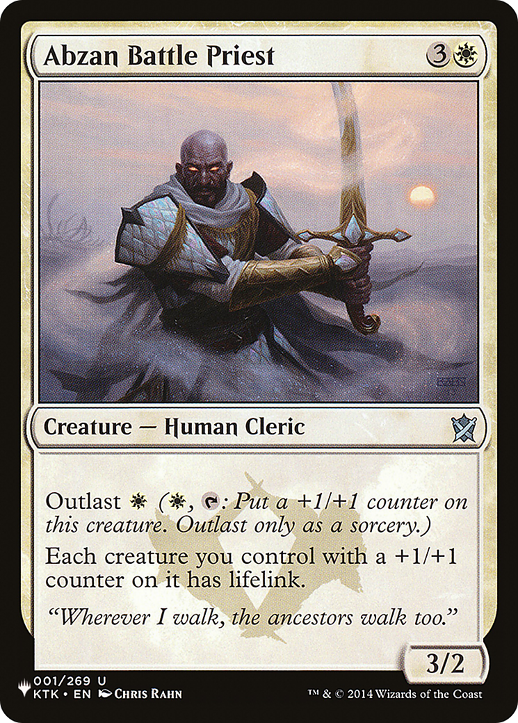 {C} Abzan Battle Priest [LIST KTK-1]