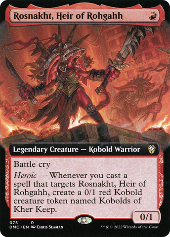 {R} Rosnakht, Heir of Rohgahh (Extended Art) [Dominaria United Commander][DMC 075]