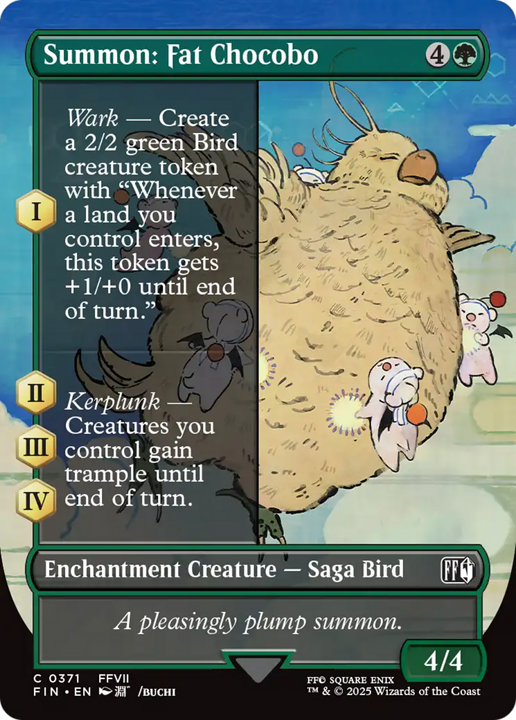 {@C} Summon: Fat Chocobo (Borderless) [FINAL FANTASY][FIN 371]
