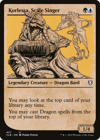 {C} Korlessa, Scale Singer (Showcase) [Commander Legends: Battle for Baldur's Gate][CLB 427]