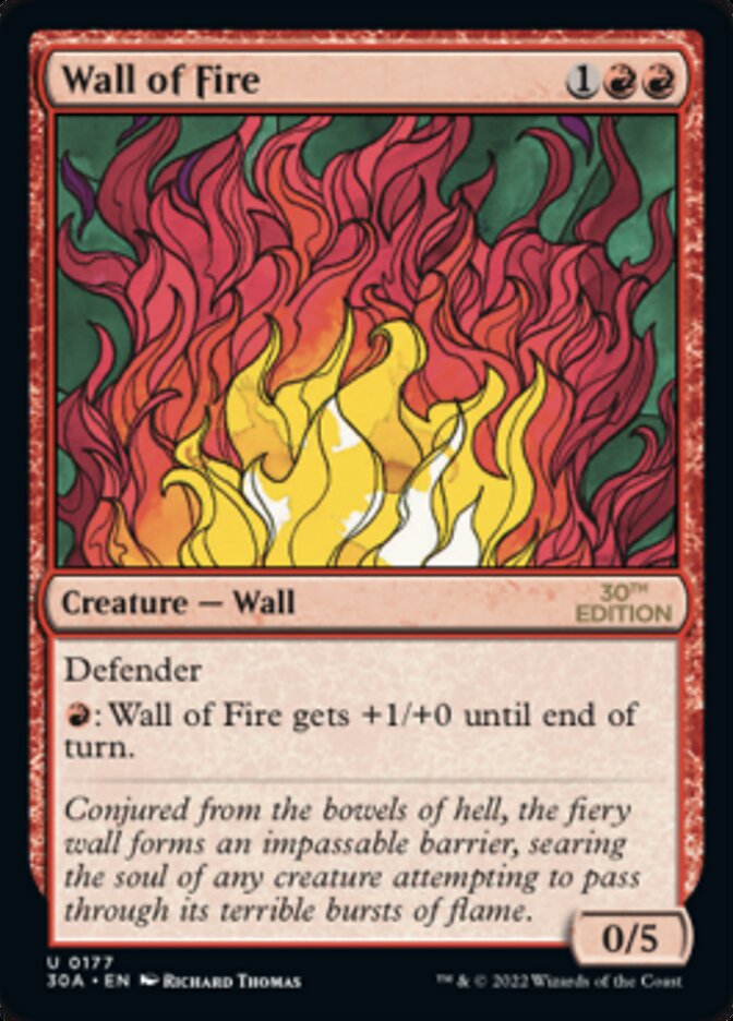 {C} Wall of Fire [30th Anniversary Edition][30A 177]