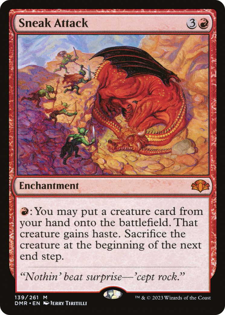 {R} Sneak Attack [Dominaria Remastered][DMR 139]
