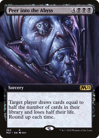 {R} Peer into the Abyss (Extended Art) [Core Set 2021][M21 360]