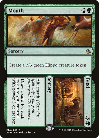 {R} Mouth // Feed [Amonkhet][AKH 214]