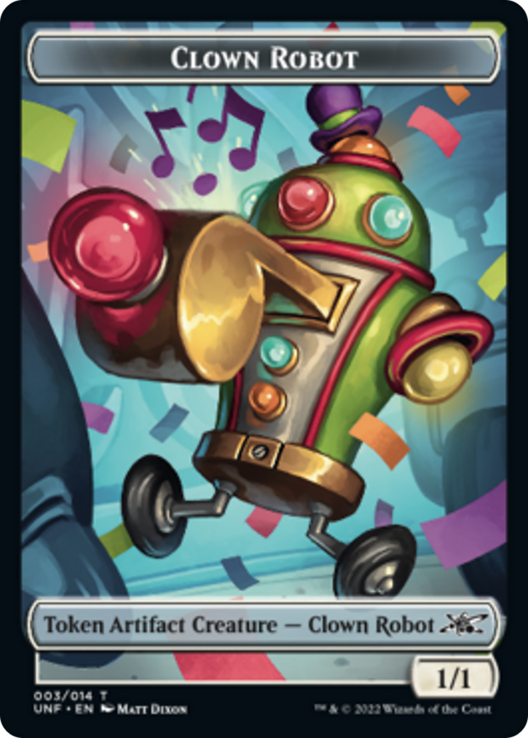 {T} Clown Robot (003) // Balloon Double-sided Token [Unfinity Tokens][TUNF 007]