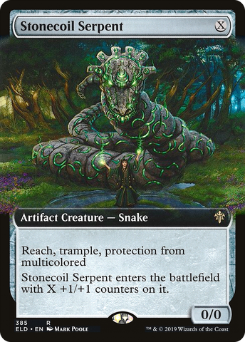 {R} Stonecoil Serpent (Extended Art) [Throne of Eldraine][ELD 385]