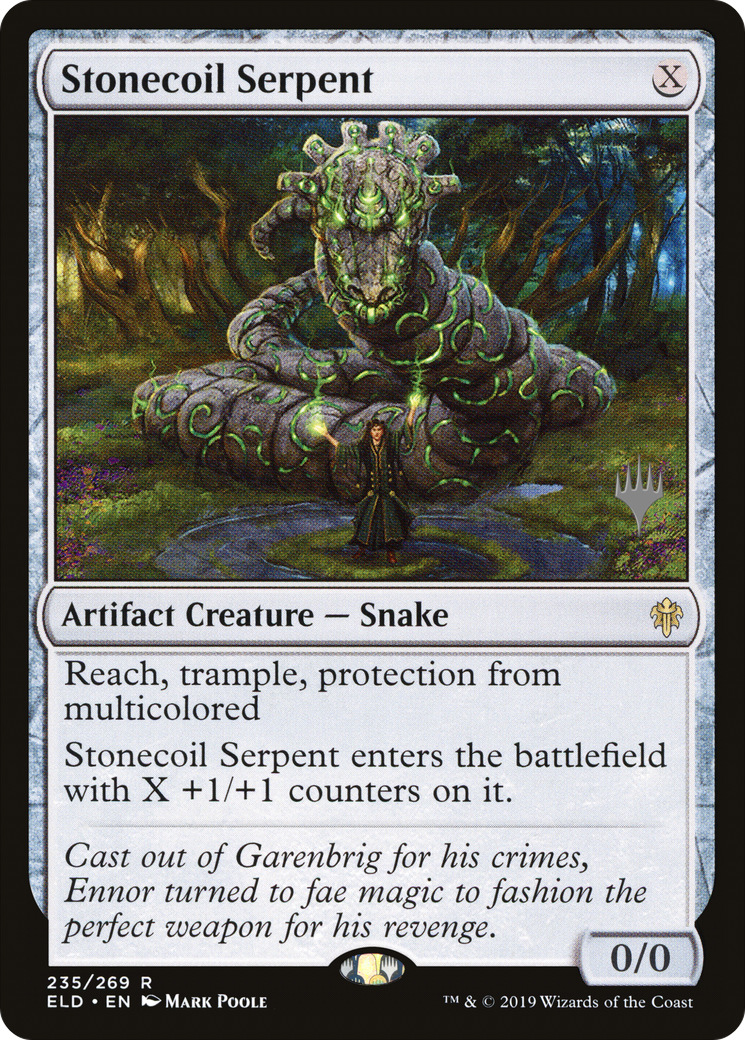 {R} Stonecoil Serpent (Promo Pack) [Throne of Eldraine Promos][PP ELD 235]