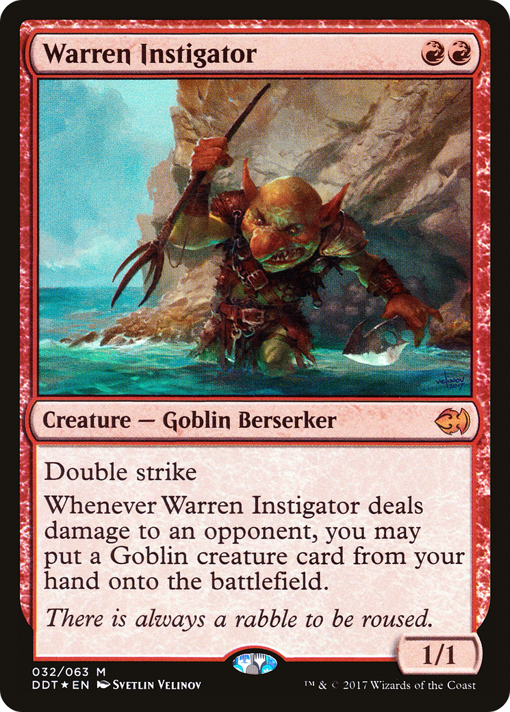 {R} Warren Instigator [Duel Decks: Merfolk vs. Goblins][DDT 032] - Misty Mountain Games