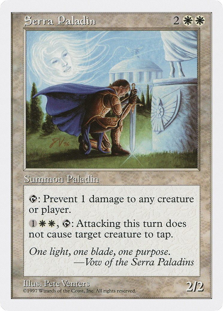 {C} Serra Paladin [Fifth Edition][5ED 061]