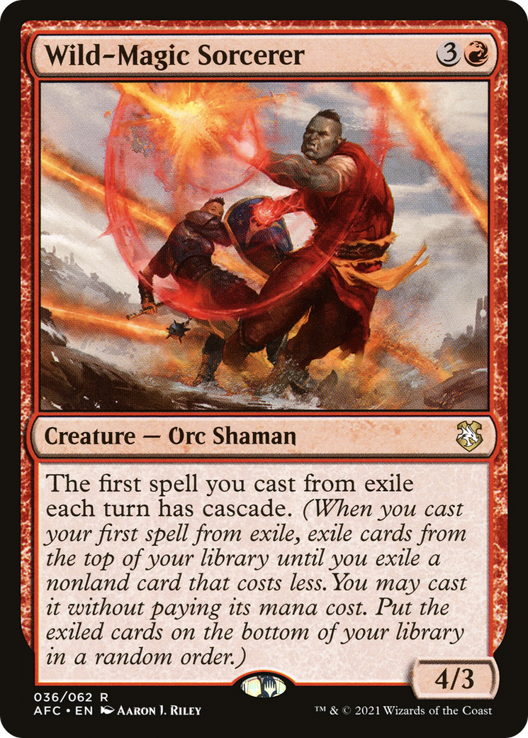 {R} Wild-Magic Sorcerer [Dungeons & Dragons: Adventures in the Forgotten Realms Commander][AFC 036]