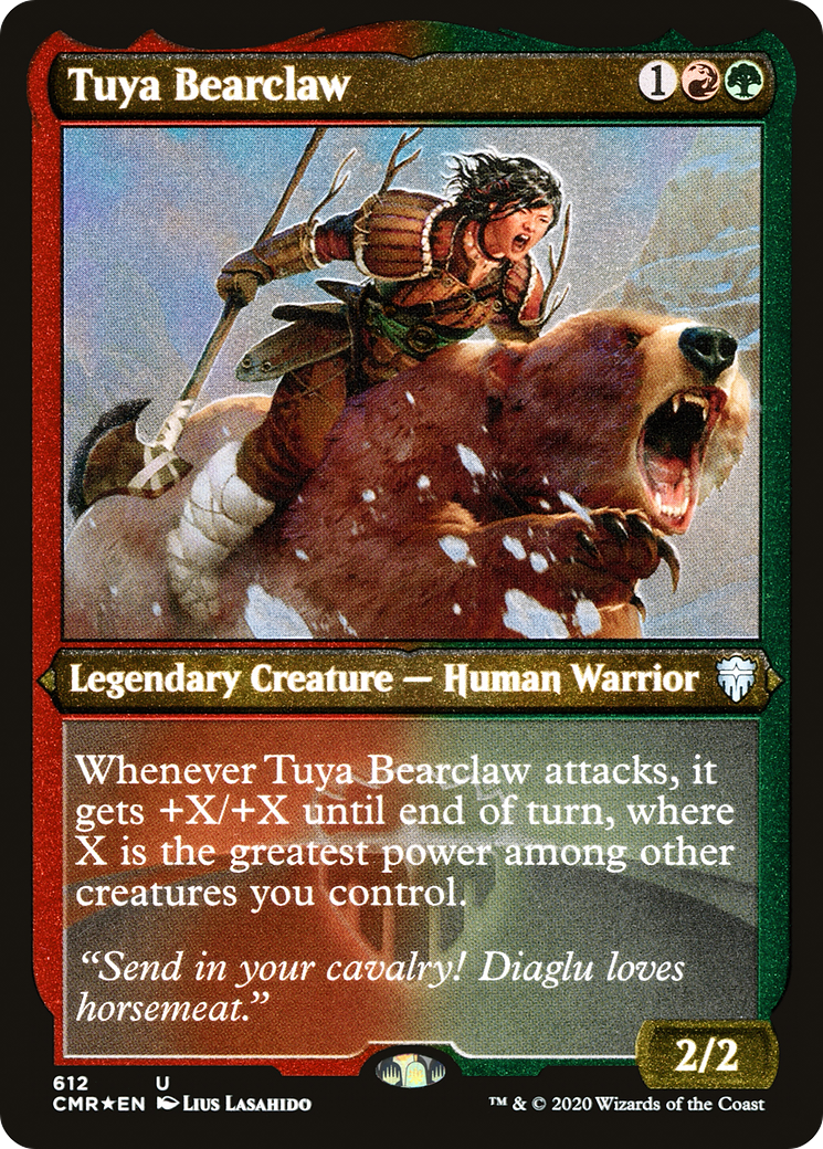 {C} Tuya Bearclaw (Etched) [Commander Legends][CMR 612]