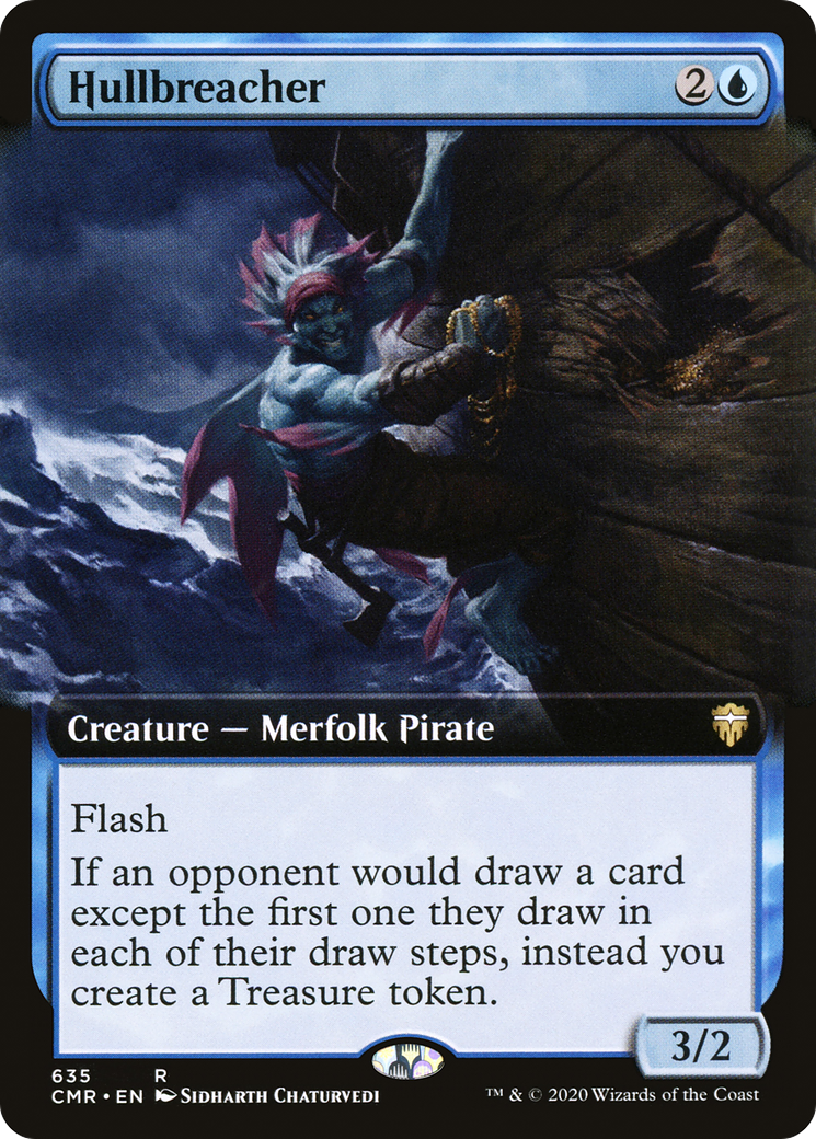 {R} Hullbreacher (Extended Art) [Commander Legends][CMR 635]