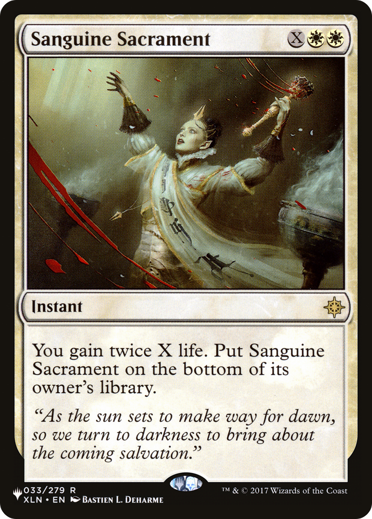 Sanguine Sacrament [LIST XLN-33]