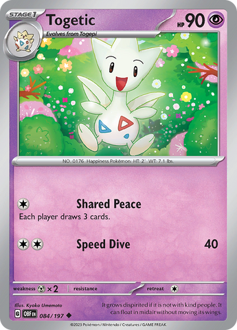 Togetic 84 - SV03 Obsidian Flames