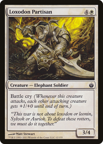 {C} Loxodon Partisan [Mirrodin Besieged][MBS 012]