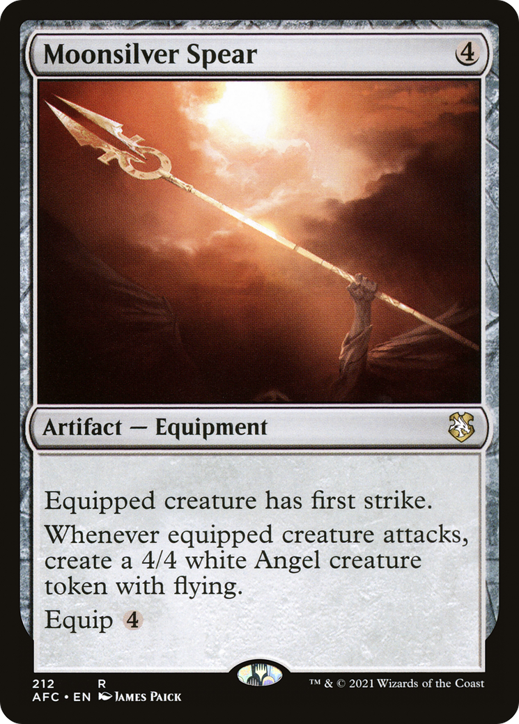 {R} Moonsilver Spear [Dungeons & Dragons: Adventures in the Forgotten Realms Commander][AFC 212]