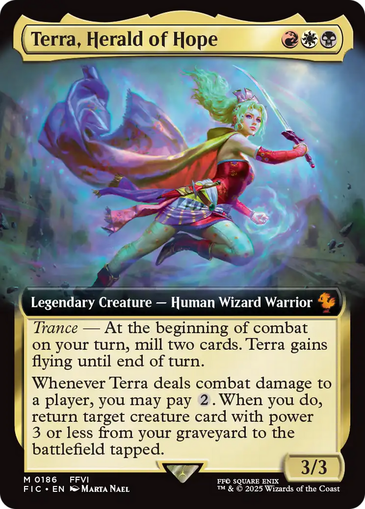 {R} Terra, Herald of Hope (Extended Art) [FINAL FANTASY Commander][FIC 186]