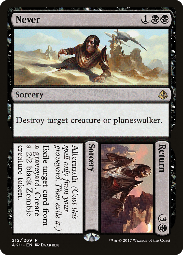 {R} Never // Return [Amonkhet][AKH 212]